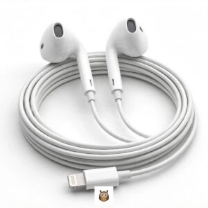Wired Earphones with Lightning Connector – In-Ear, Mic & Volume Control (iPhone Compatible)