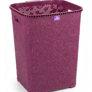 Miss Molly 60L Laundry Basket – Purple Floral