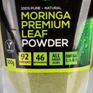 Moringa Leaf Powder – 100g Stand-up Pouch